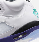 Air Jordan 5 Retro Grape Mens Lifestyle Shoe - White/New Emerald/Grape Ice/Black