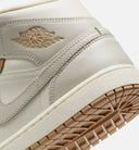 Air Jordan 1 Mid Womens Lifestyle Shoe - Pale Ivory/Hemp/Sail/Light Orewood Brown