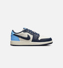 Air Jordan 1 Retro Low OG Obsidian Grade School Lifestyle Shoe - Obsidian/University Blue/Sail