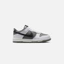 Dunk Low Grade School Lifestyle Shoe - White/Black/Smoke Grey