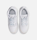 Air Jordan 3 Retro White And Silver Grade School Lifestyle Shoe - White/Metallic Silver Free Shipping