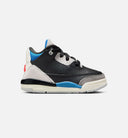 Air Jordan 3 Retro OG Rare Air Infant Toddler Lifestyle Shoe - Black/Chile Red/Neutral Grey Free Shipping