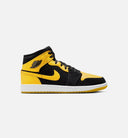 Air Jordan 1 Mid SE Mens Lifestyle Shoe -  Black/White/Varsity Maize
