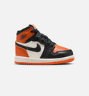 Air Jordan 1 Retro High OG Shattered Backboard Infant Toddler Lifestyle Shoe - Black/Black/Sail/Starfish