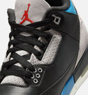 Air Jordan 3 Retro OG Rare Air Grade School Lifestyle Shoe - Black/Chile Red/Neutral Grey